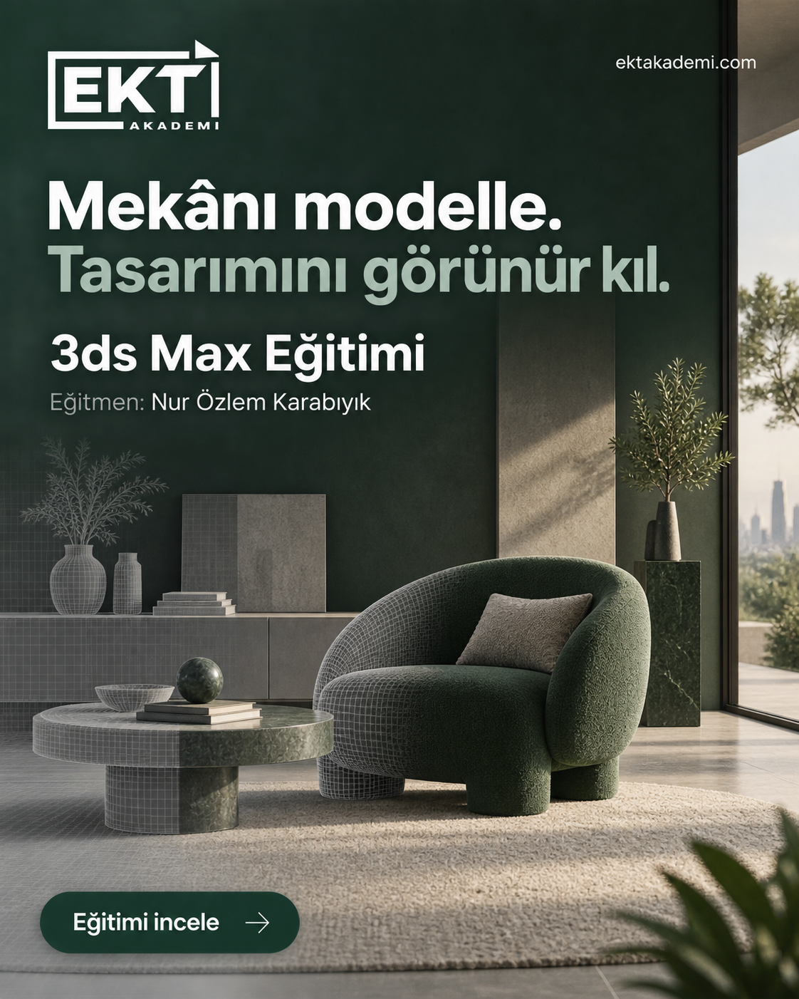3ds Max Eğitimi – Nur Özlem Karabıyık