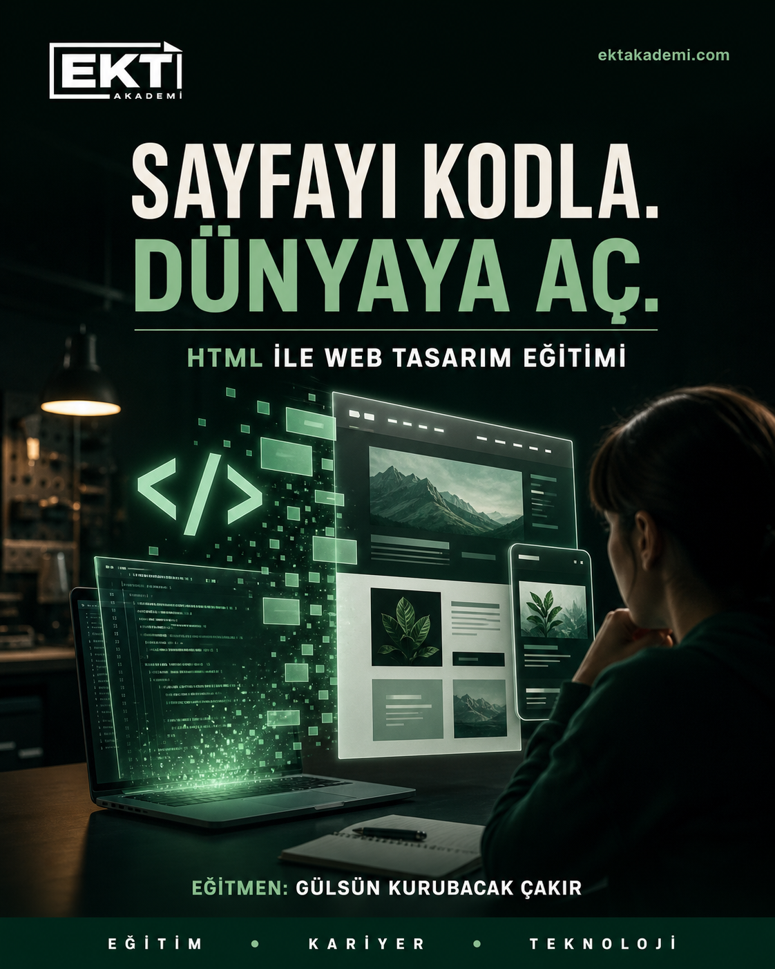 HTML ile Web Tasarım Eğitimi program görseli