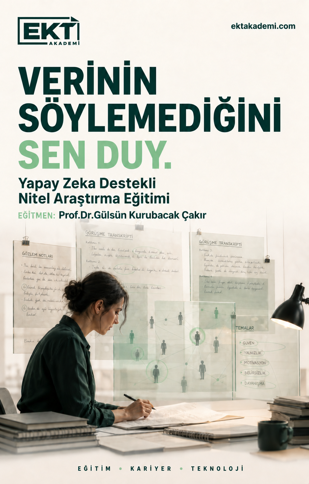 Yapay Zeka Destekli Nitel Araştırma Eğitimi program görseli